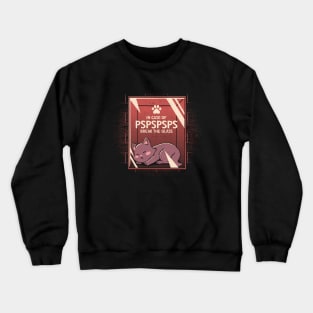 In Case of Nightmares Break The Glass Cat by Tobe Fonseca Crewneck Sweatshirt